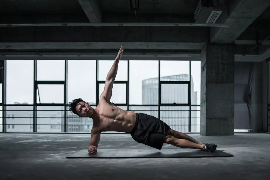 Image depicting a person doing yoga