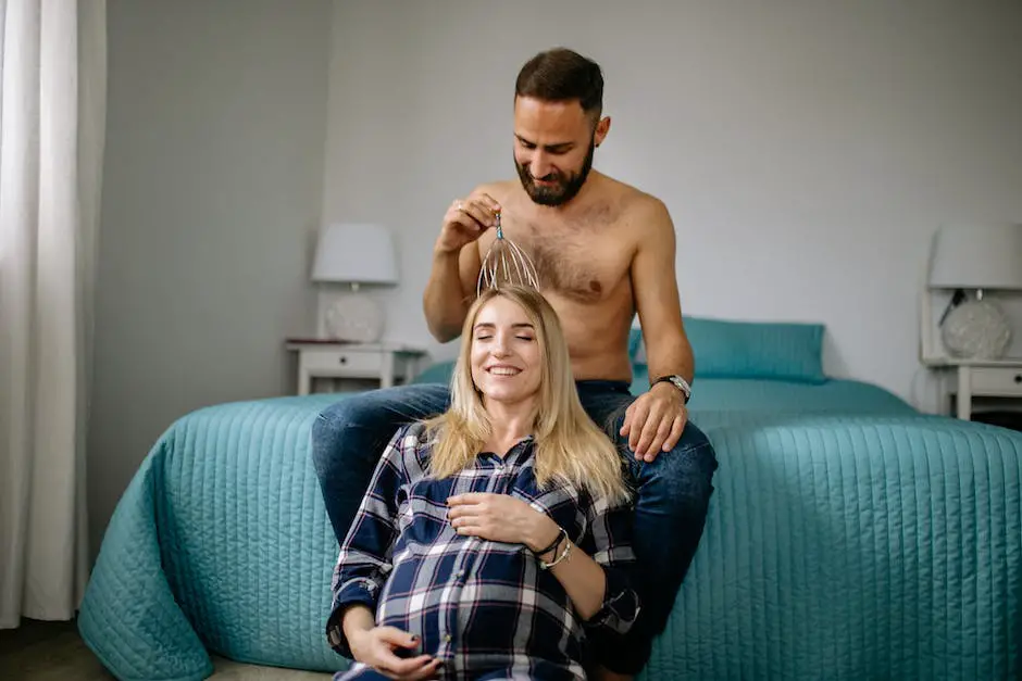 An image depicting a person receiving a belly massage, with the therapist using gentle circular motions on the abdomen.