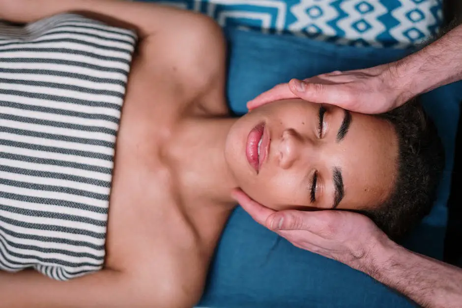 Illustration of a person receiving a belly massage, depicting smooth circular motions around their navel.