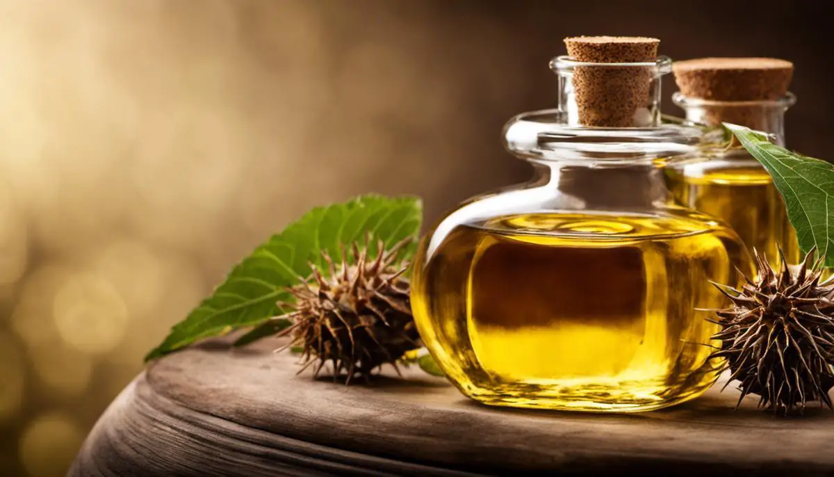 Image of a bottle of castor oil