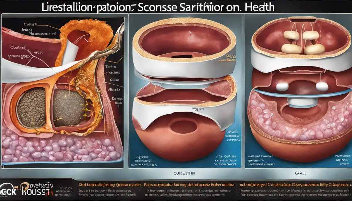 Image illustrating constipation and its effects on digestive health