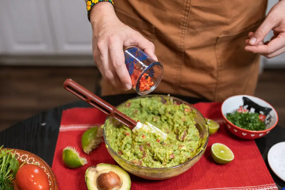 An image of a person preparing a healthy meal with various fruits and vegetables.