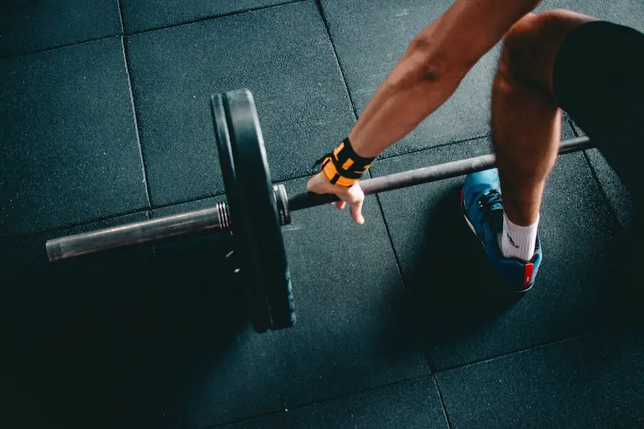 A person doing a power exercise, lifting weights, with a trainer assisting them.