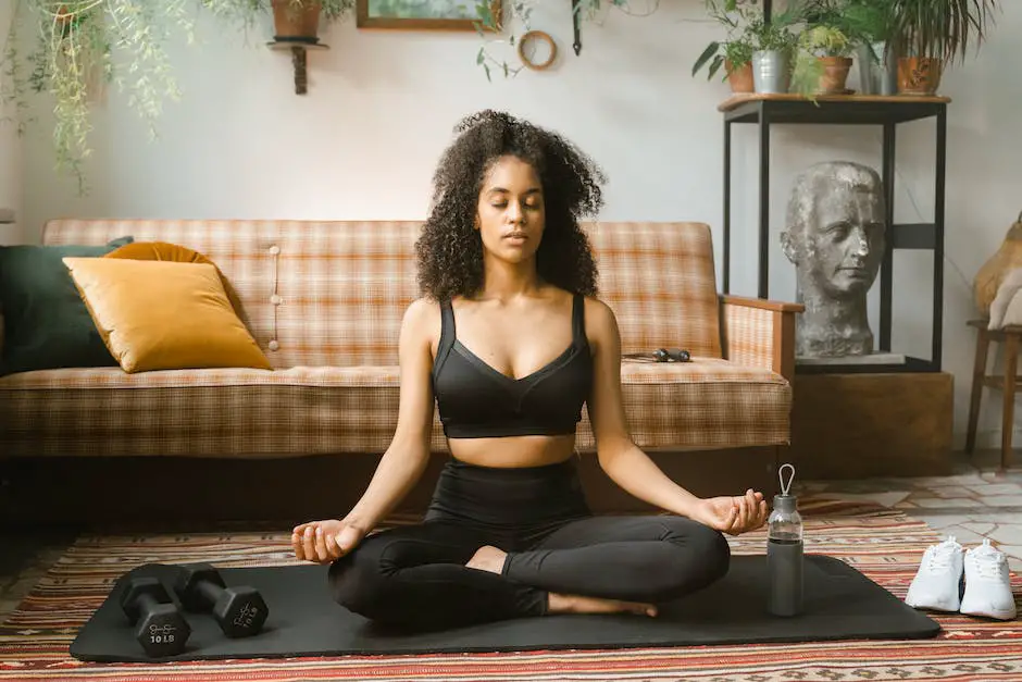 Image showing a person exercising and practicing mindfulness, symbolizing the importance of mental health in diabetes management