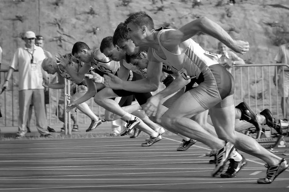 Image illustrating the dangers of overhydration in a marathon runner collapsing in the final stages of a race.