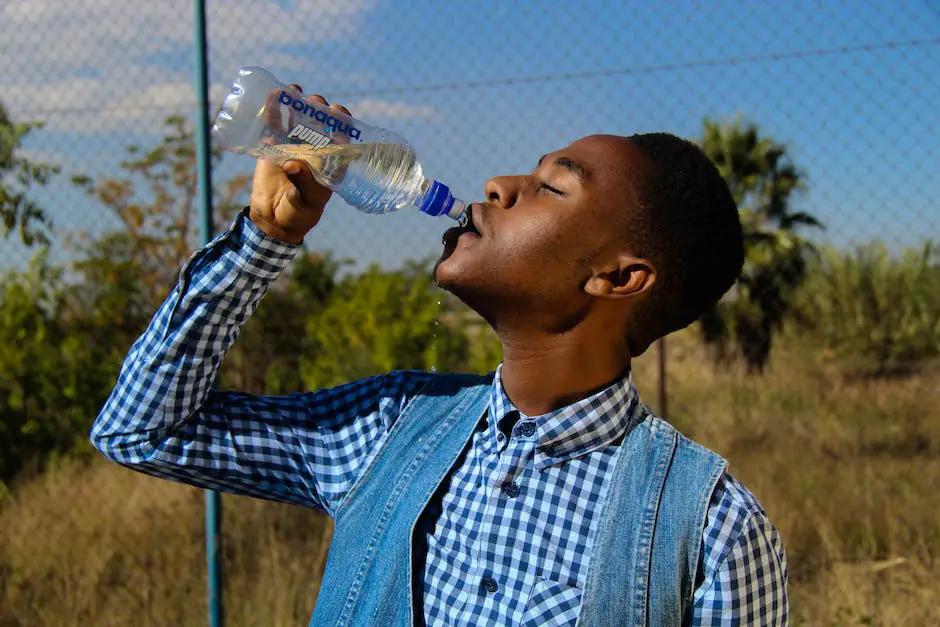 Illustration of an elderly person drinking water