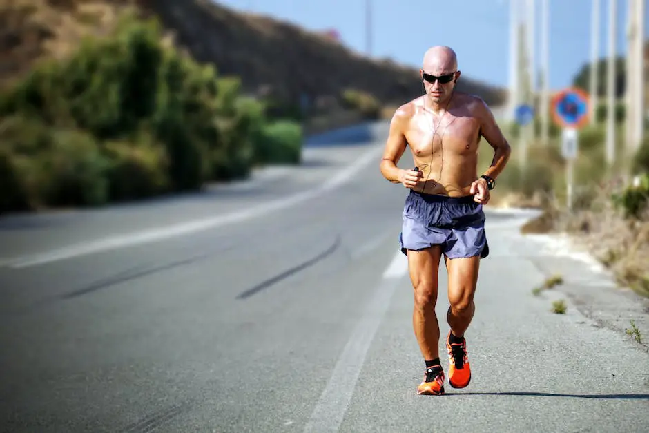 Image of a runner drinking water from a bottle during a marathon