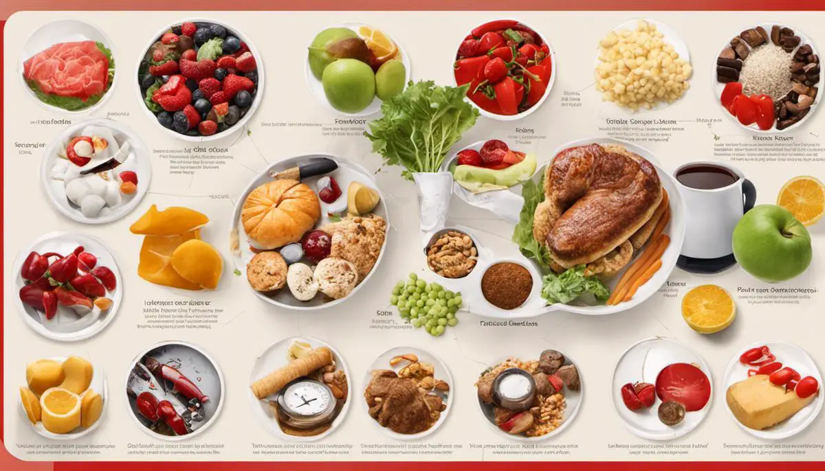 Image depicting various risk factors for stroke including high blood pressure, smoking, diabetes, poor diet, and physical inactivity