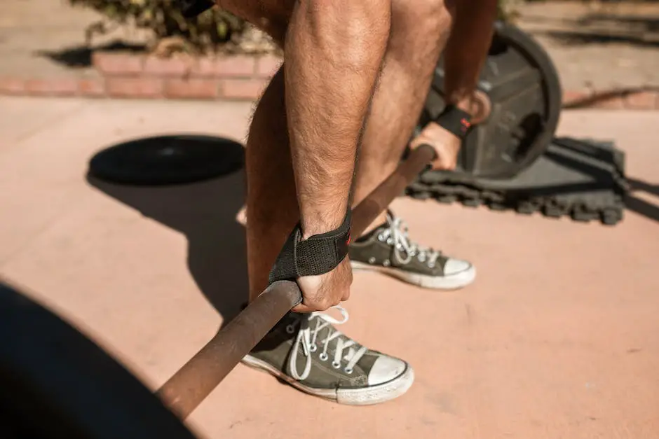 An image of a man lifting weights with proper nutrition and recovery practices